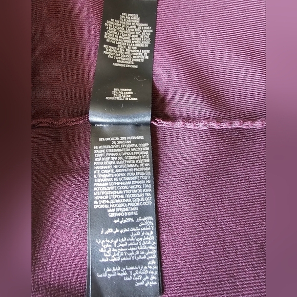 Ted Baker Long Sleeve Ribbed Effect Purple Crop Top Rose Gold Zip Croped Ted 1 - Picture 7 of 8